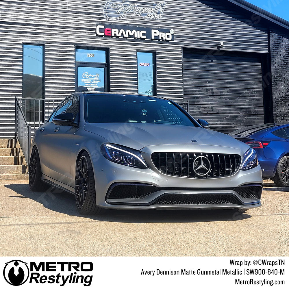 gunmetal mercedes wrap