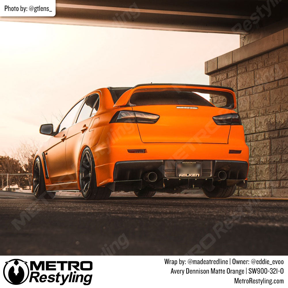 orange mitsubishi wrap