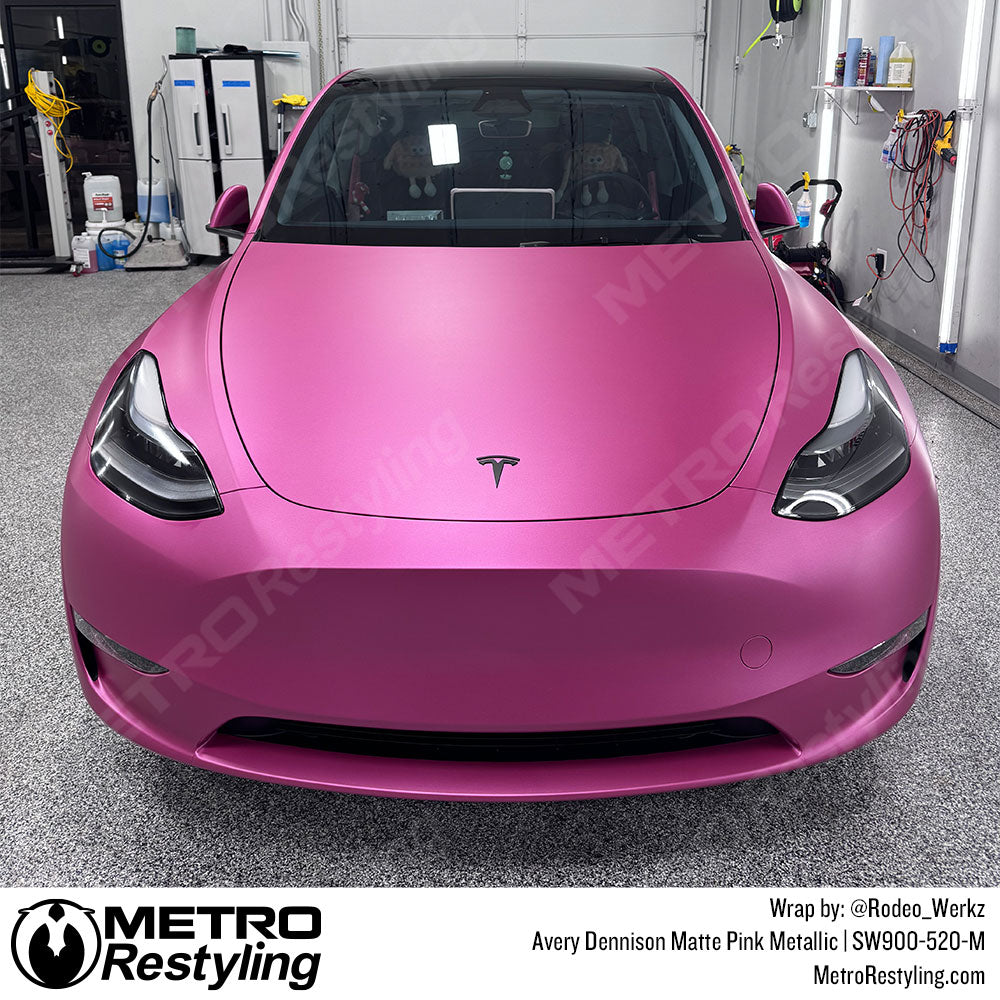 pink tesla wrap