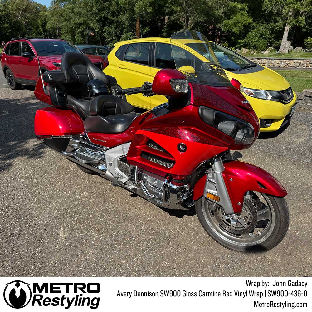 Avery Dennison SW900 Gloss Carmine Red Vinyl Wrap | SW900-436-O