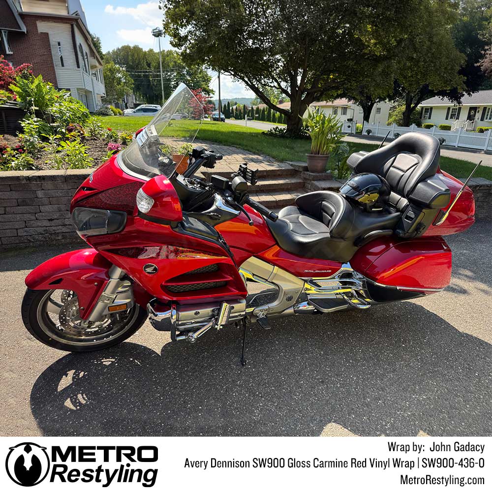 Avery Dennison SW900 Gloss Carmine Red Vinyl Wrap | SW900-436-O