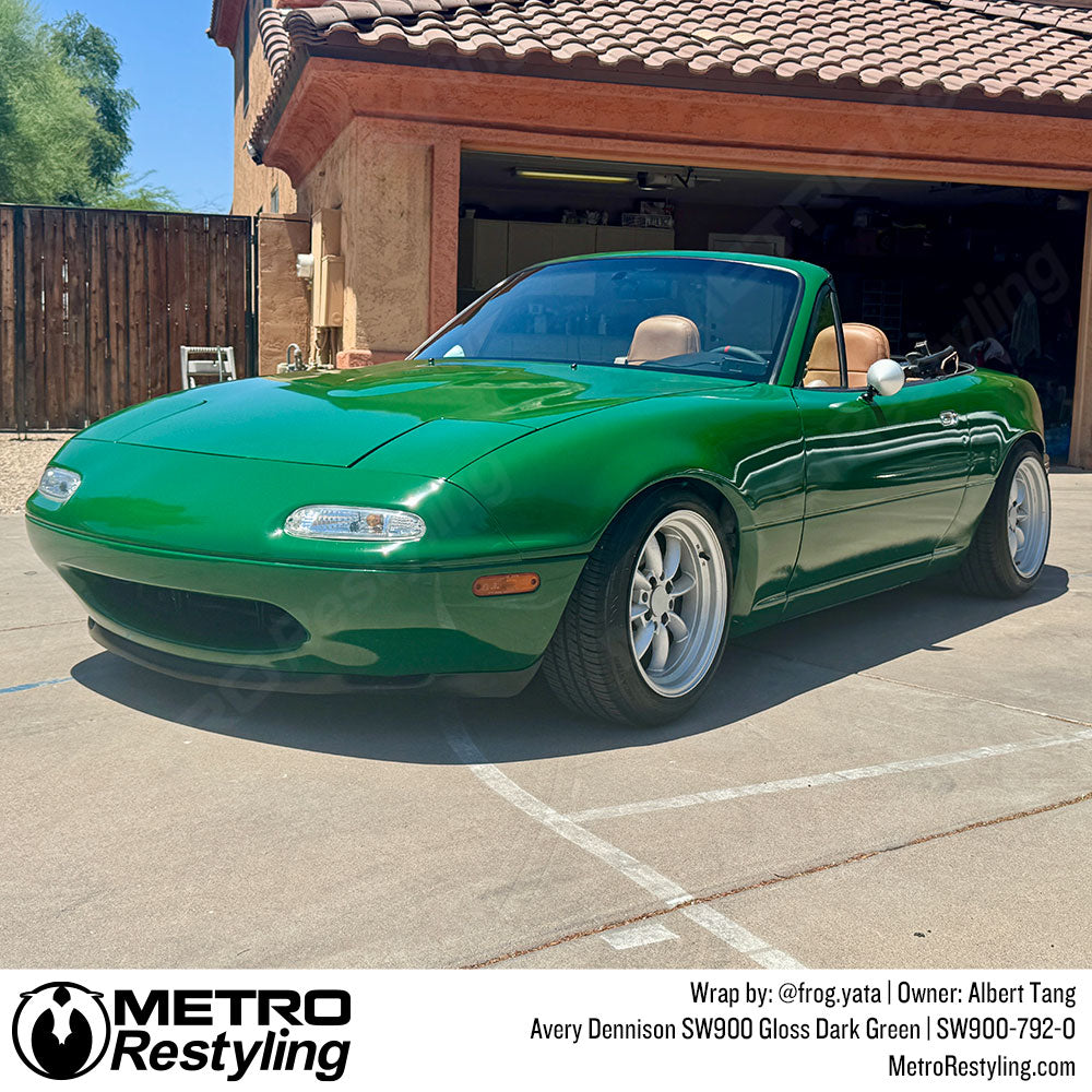 gloss green mazda wrap