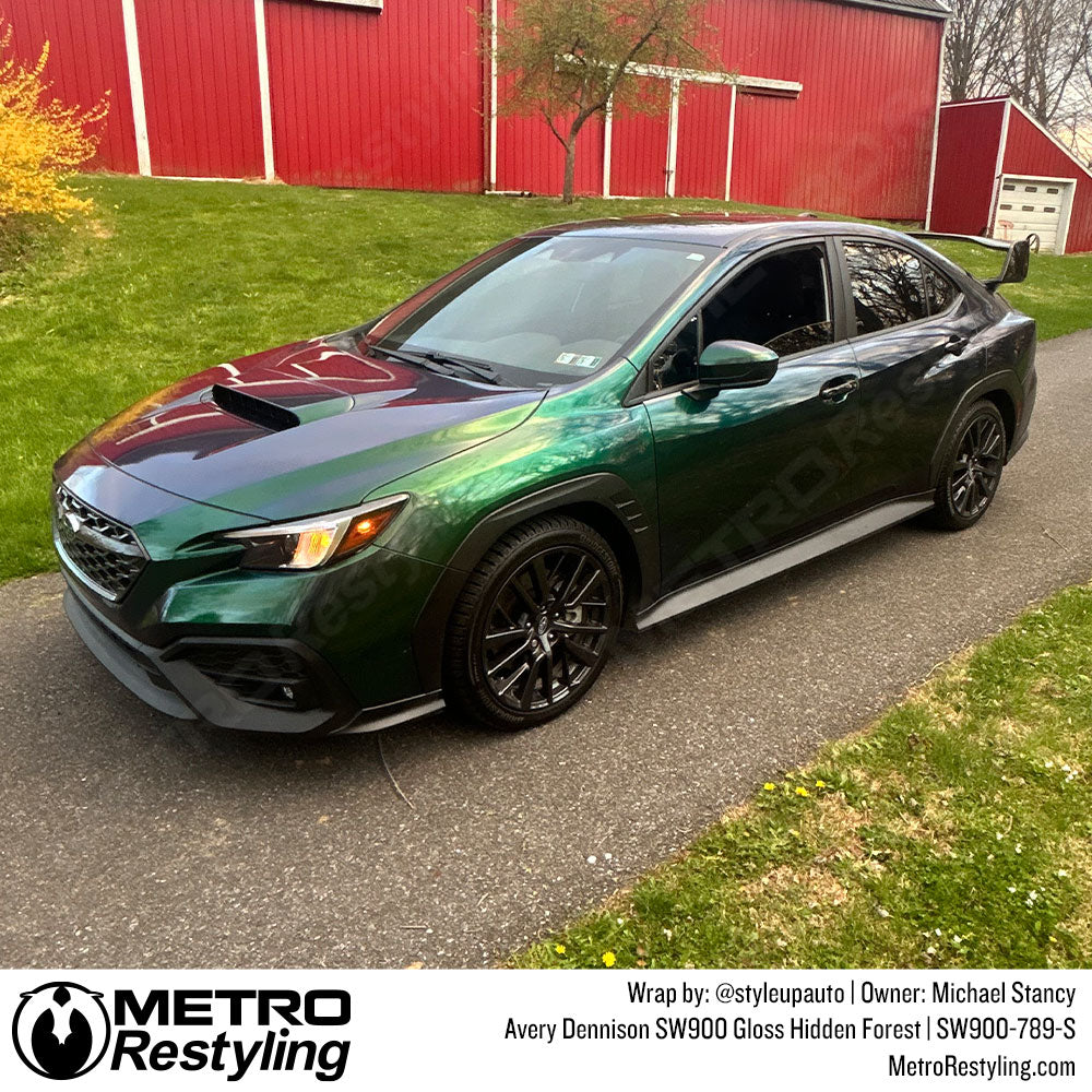 green color shift subaru wrap