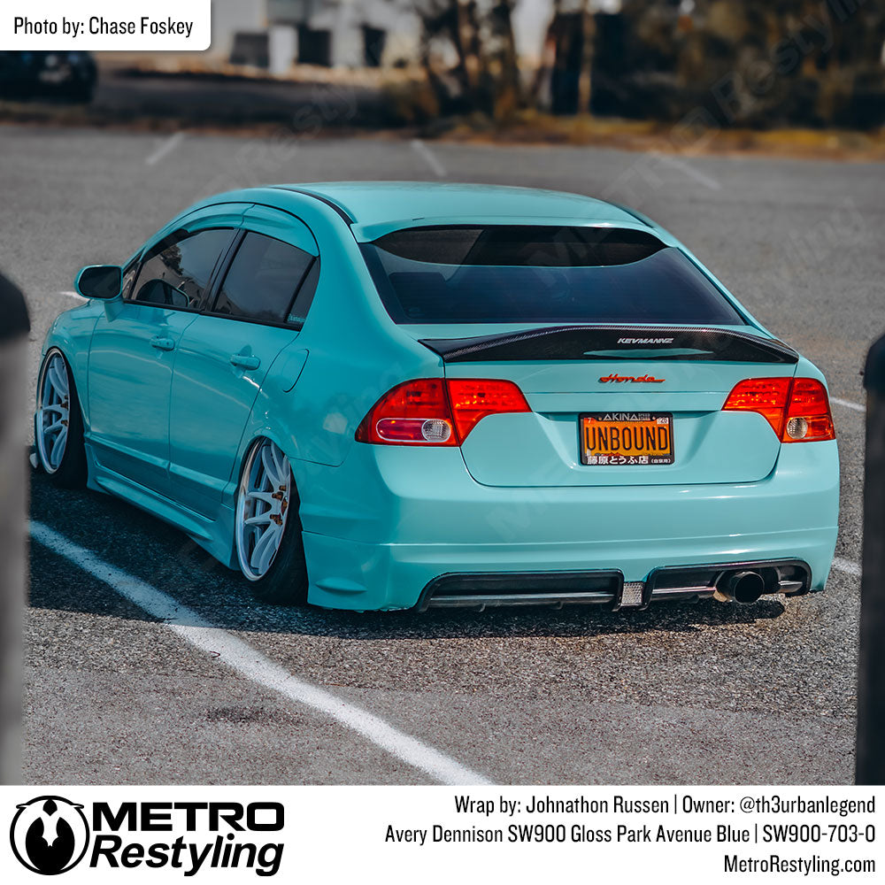 Avery Dennison SW900 Gloss Park Avenue Blue Vinyl Wrap | SW900-703-O