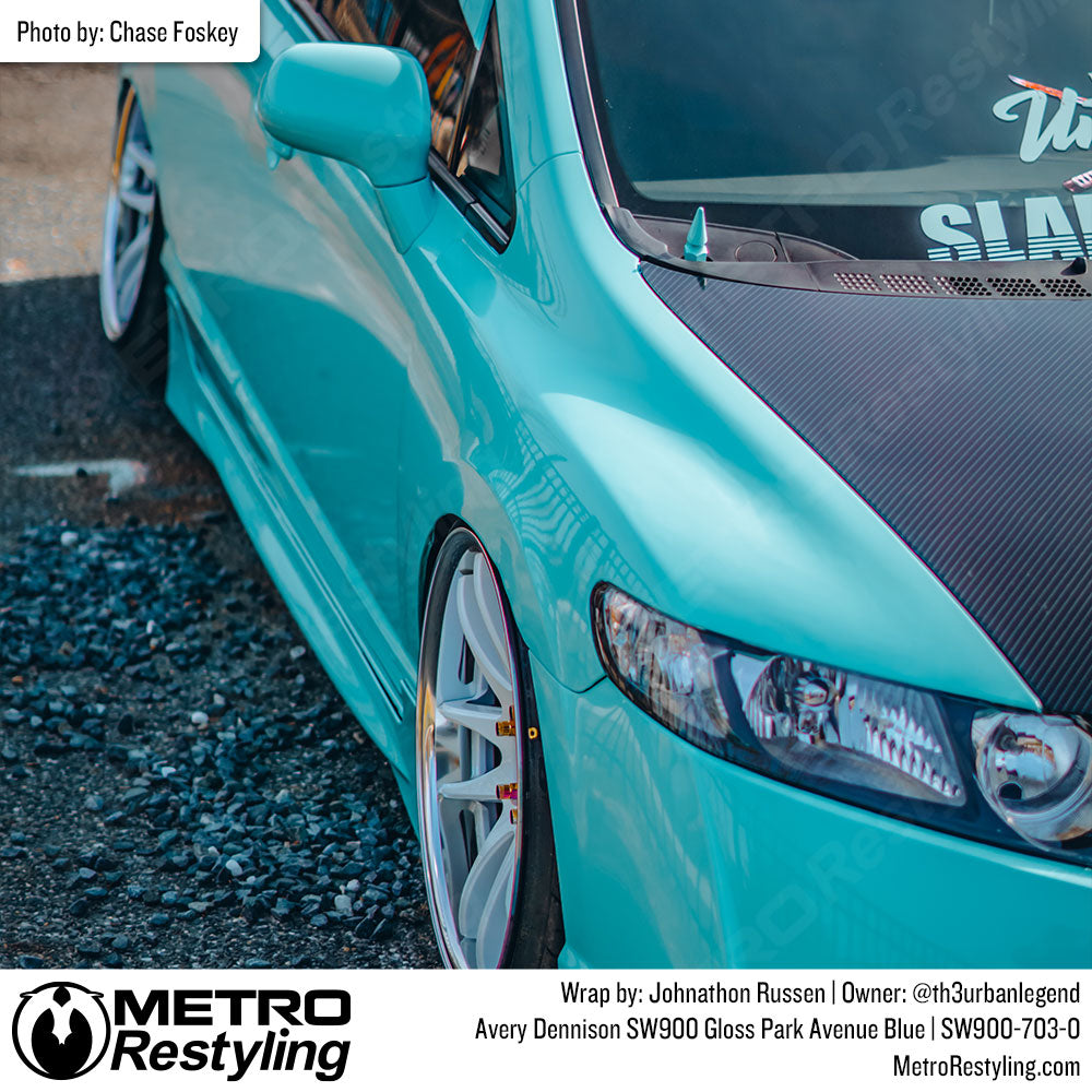 Avery Dennison SW900 Gloss Park Avenue Blue Vinyl Wrap | SW900-703-O