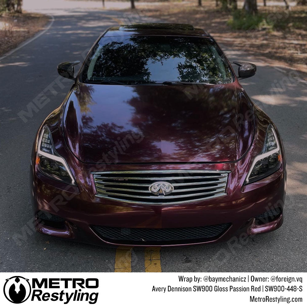passion red Infiniti wrap
