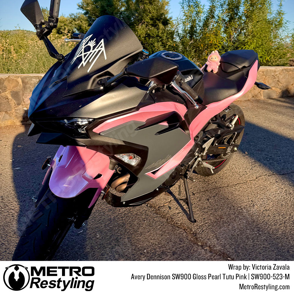 Gloss pink kawasaki ninja wrap