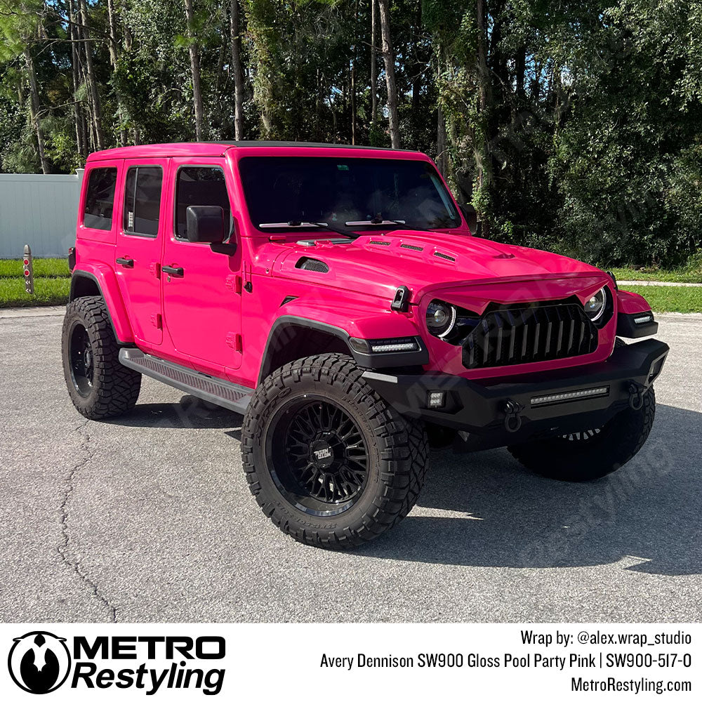 Pink Jeep Wrangler Wrap