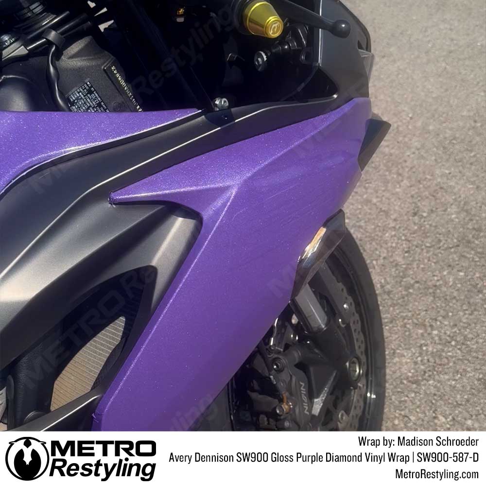Avery Dennison SW900 Gloss Purple Diamond Vinyl Wrap | SW900-587-D