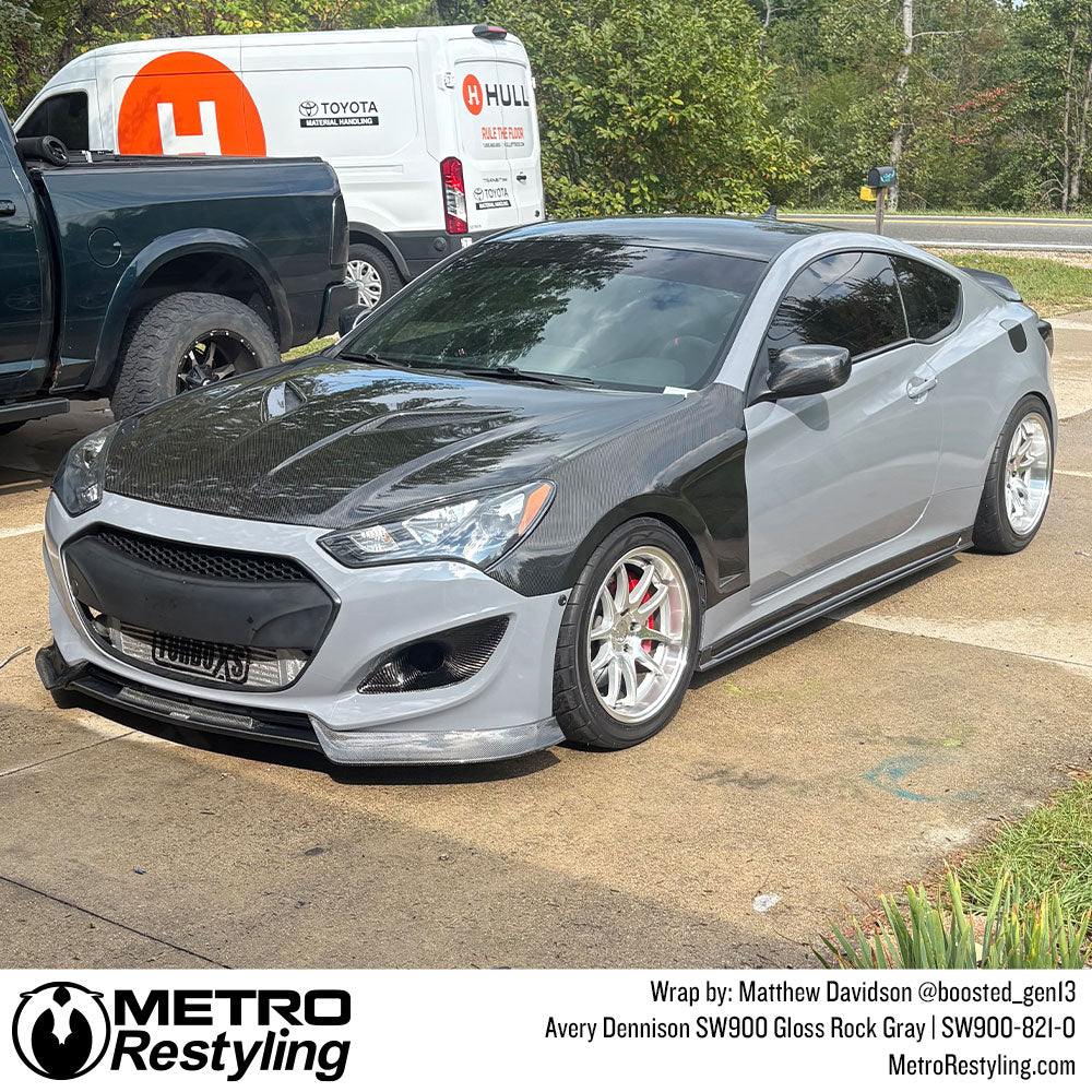 rock gray car wrap