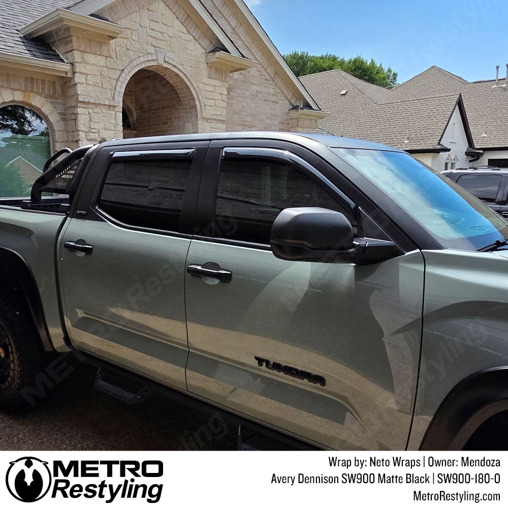 matte black accent wrap
