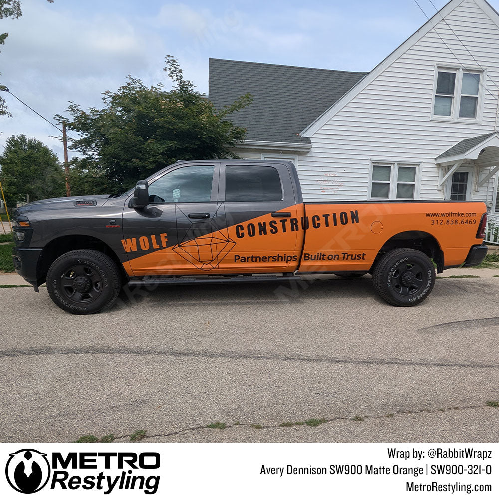 Orange Truck Wrap