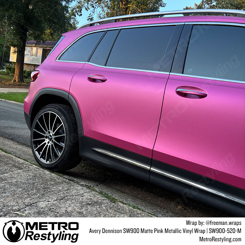 Avery Dennison SW900 Matte Pink Metallic Vinyl Wrap | SW900-520-M