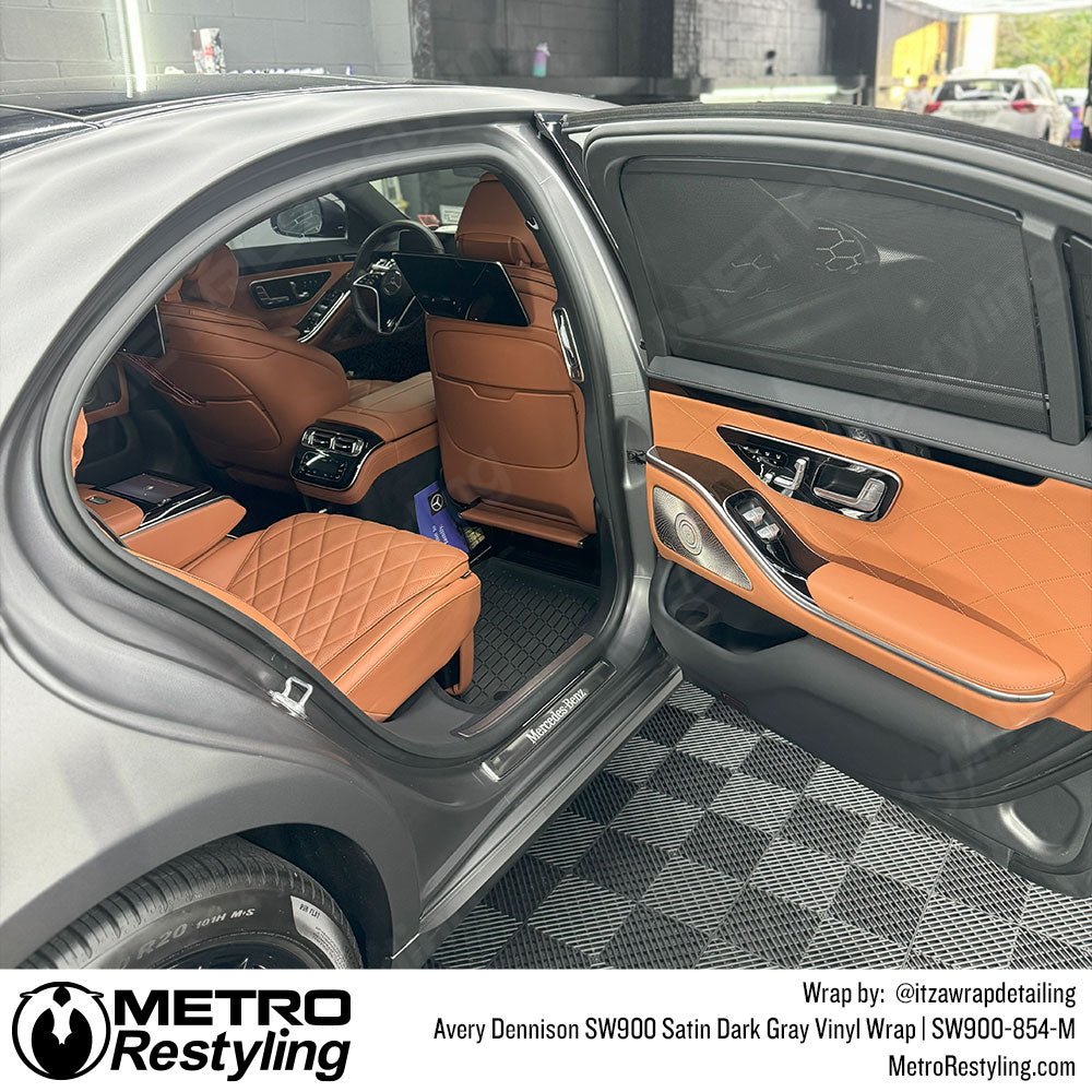 Avery Dennison SW900 Satin Dark Gray Vinyl Wrap | SW900-854-M