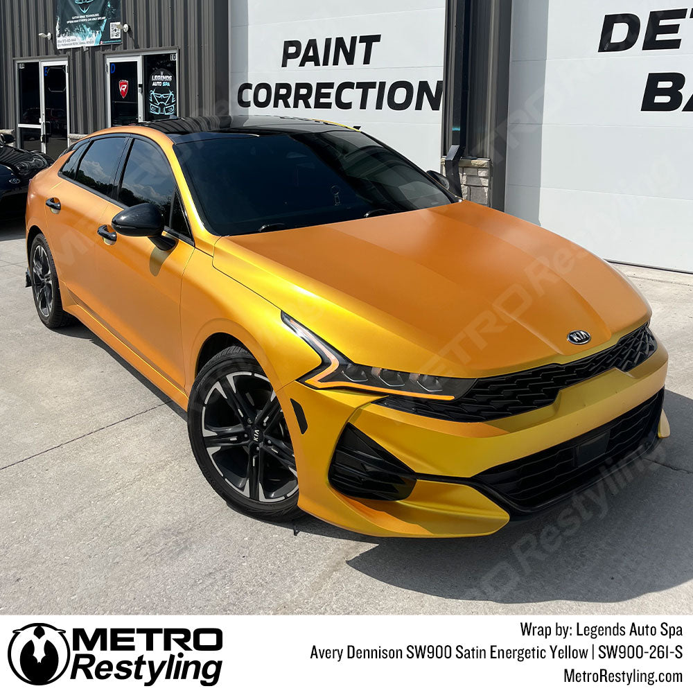 Yellow Kia Wrap