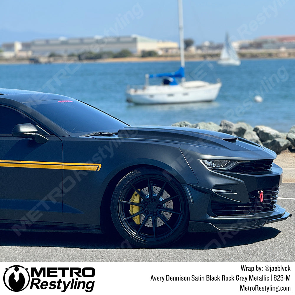 black camaro vinyl wrap