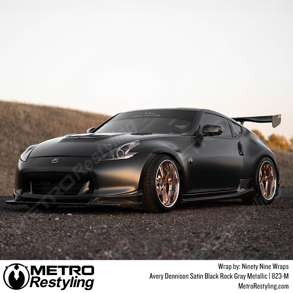 satin black nissan wrap