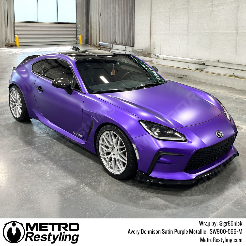 metallic purple toyota wrap