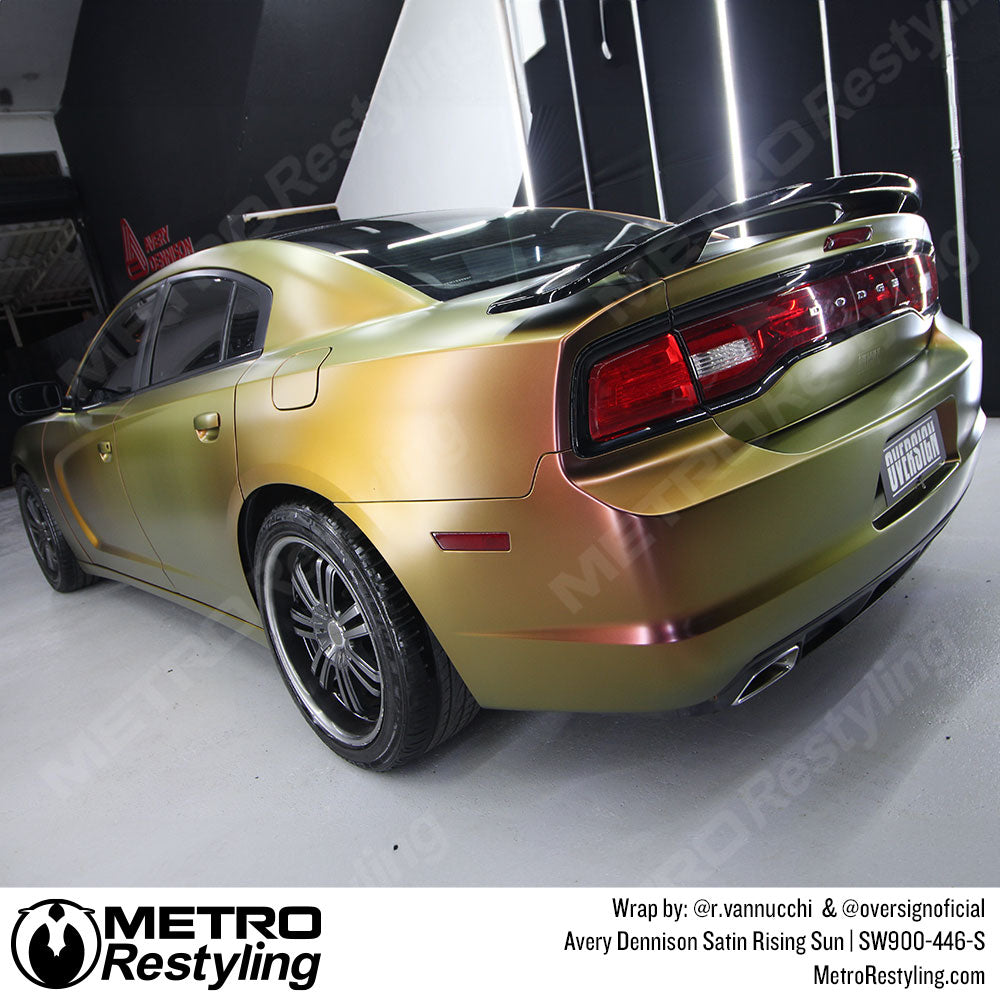 rising sun dodge challenger wrap