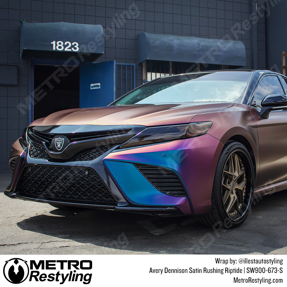 satin rushing riptide toyota vinyl wrap