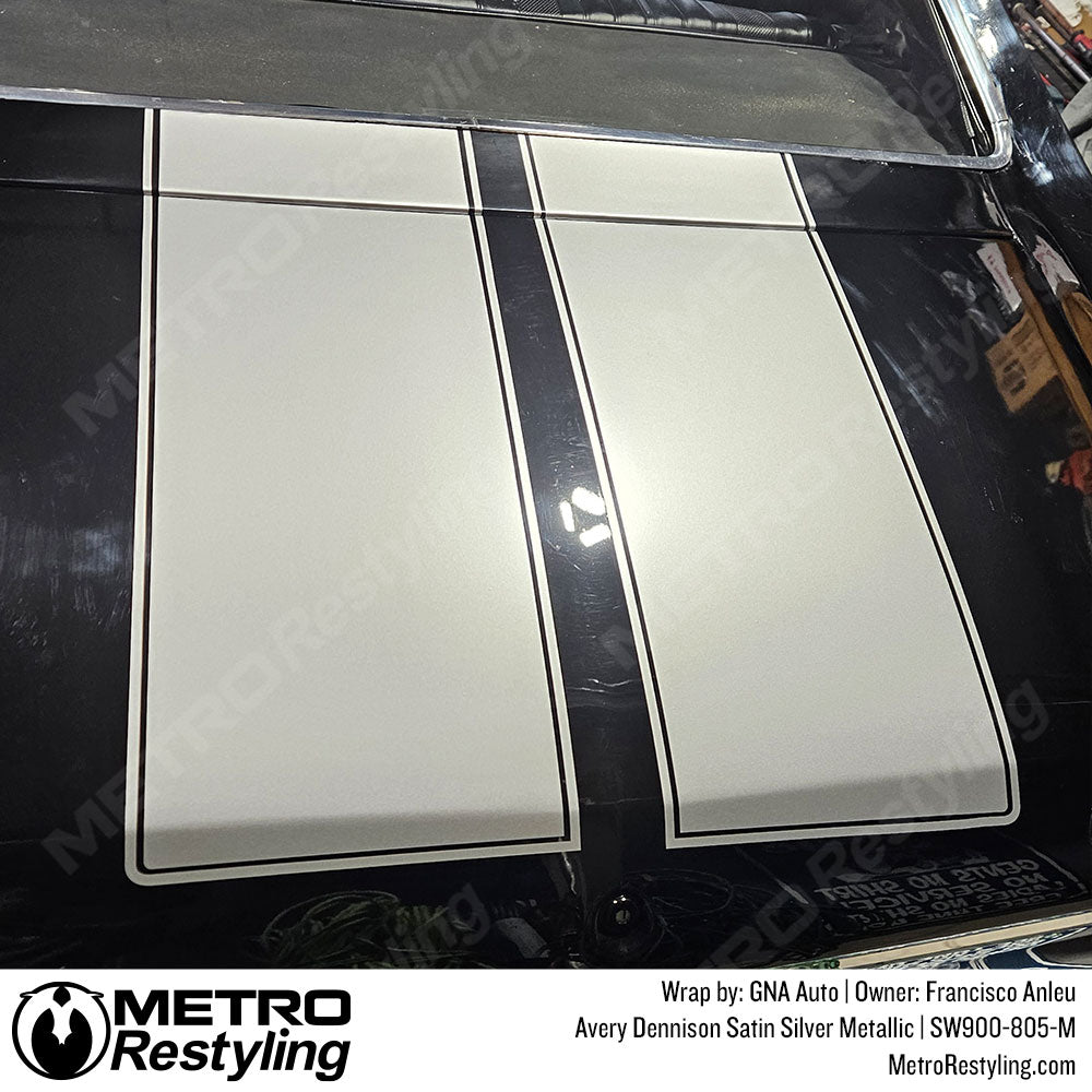 silver stripe hood wrap