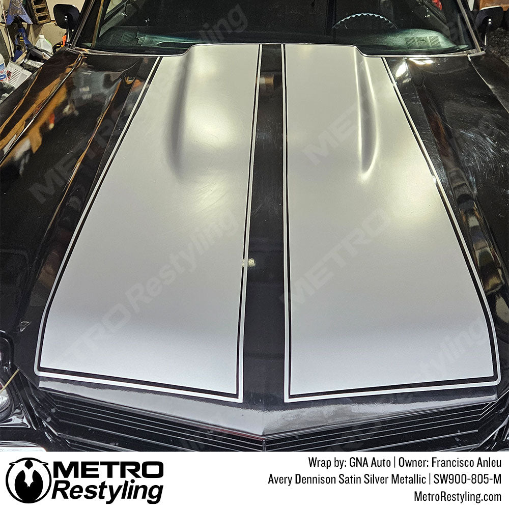 silver stripe hood wrap