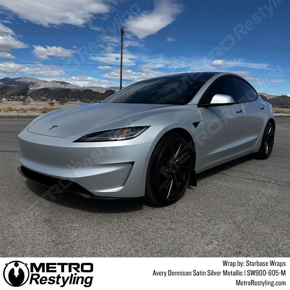 silver tesla wrap
