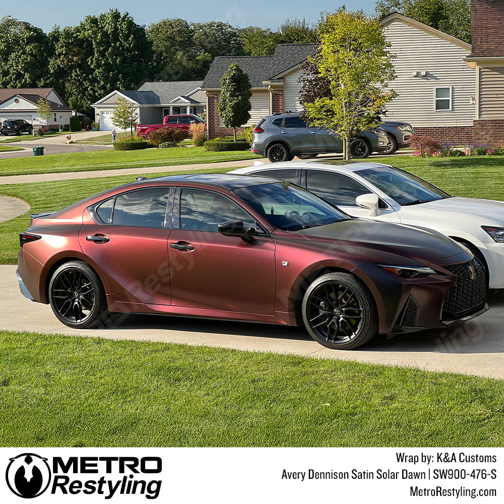 dark red lexus wrap