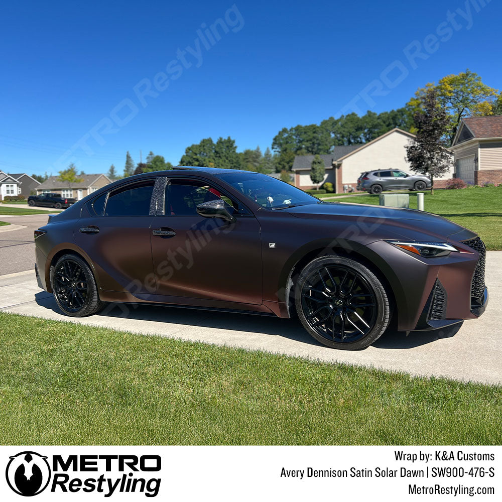 dark red lexus wrap