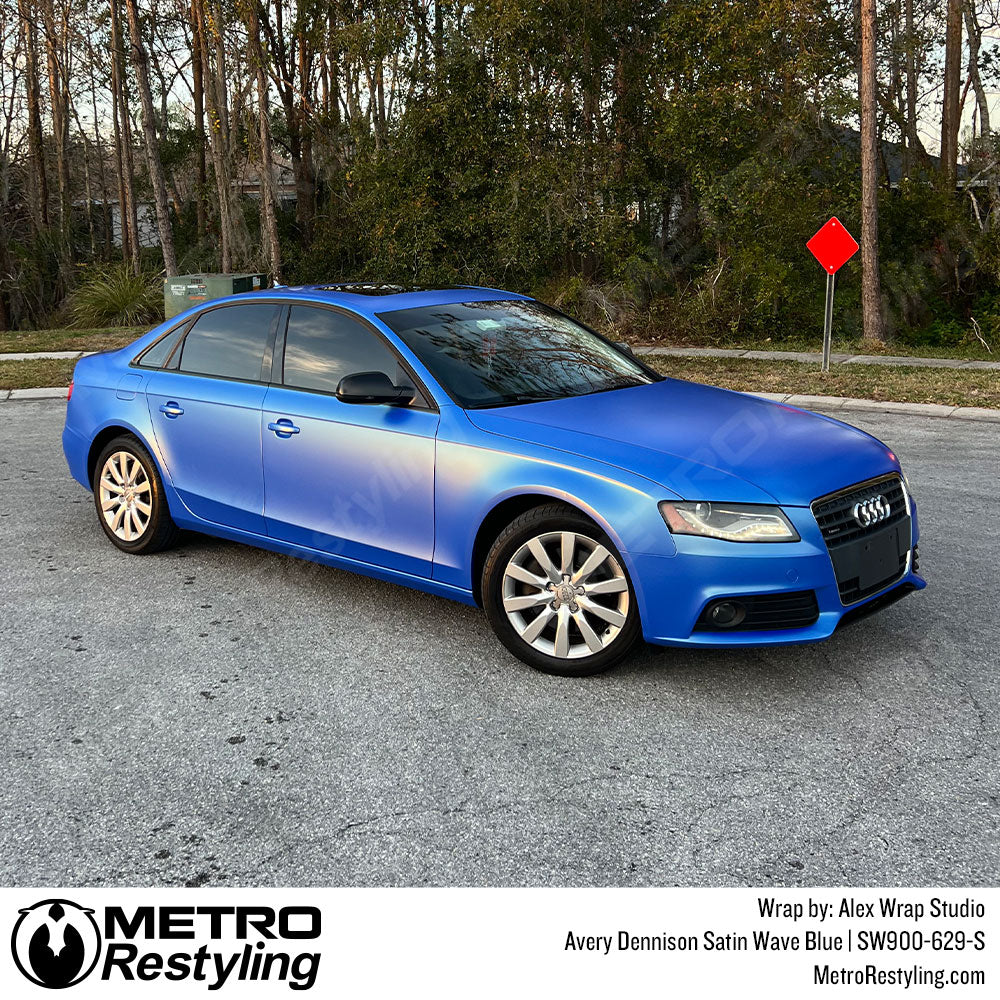blue audi wrap