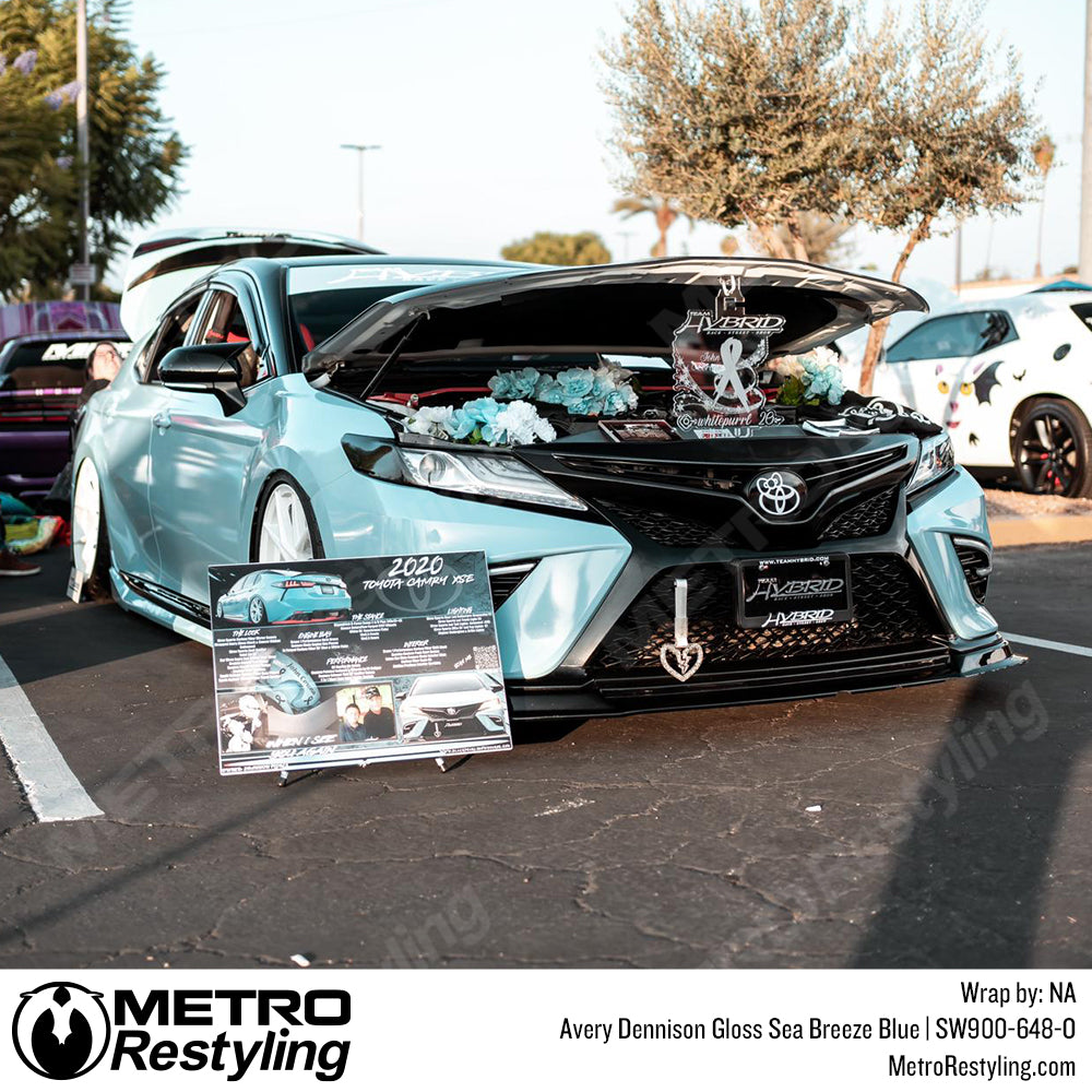 sea breeze blue toyota wrap