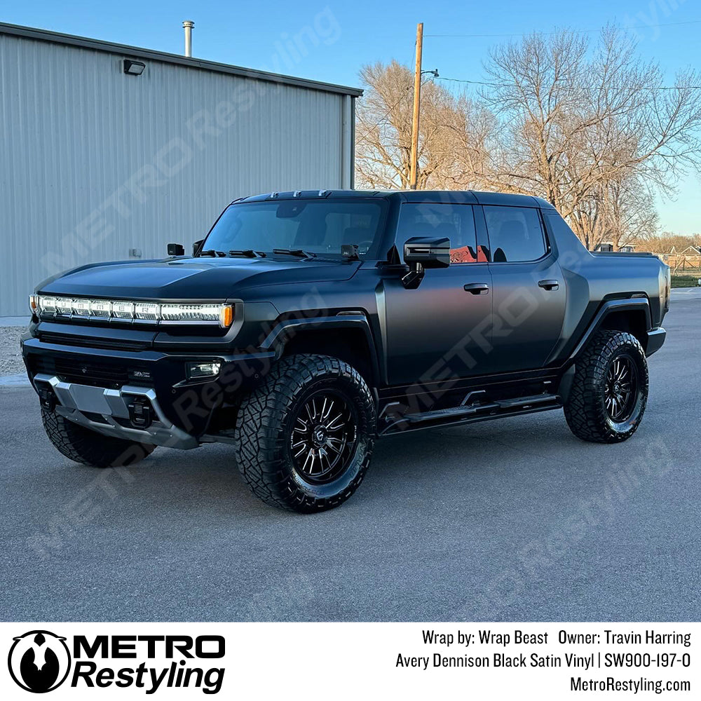 satin black wrap