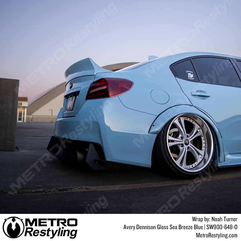 gloss sea breeze blue wrap