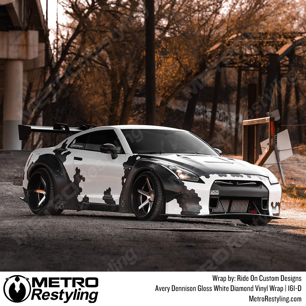 gloss white diamond vinyl