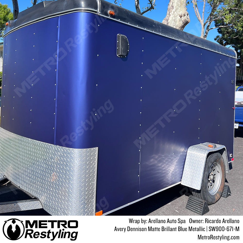 avery matte brilliant blue metallic wrap