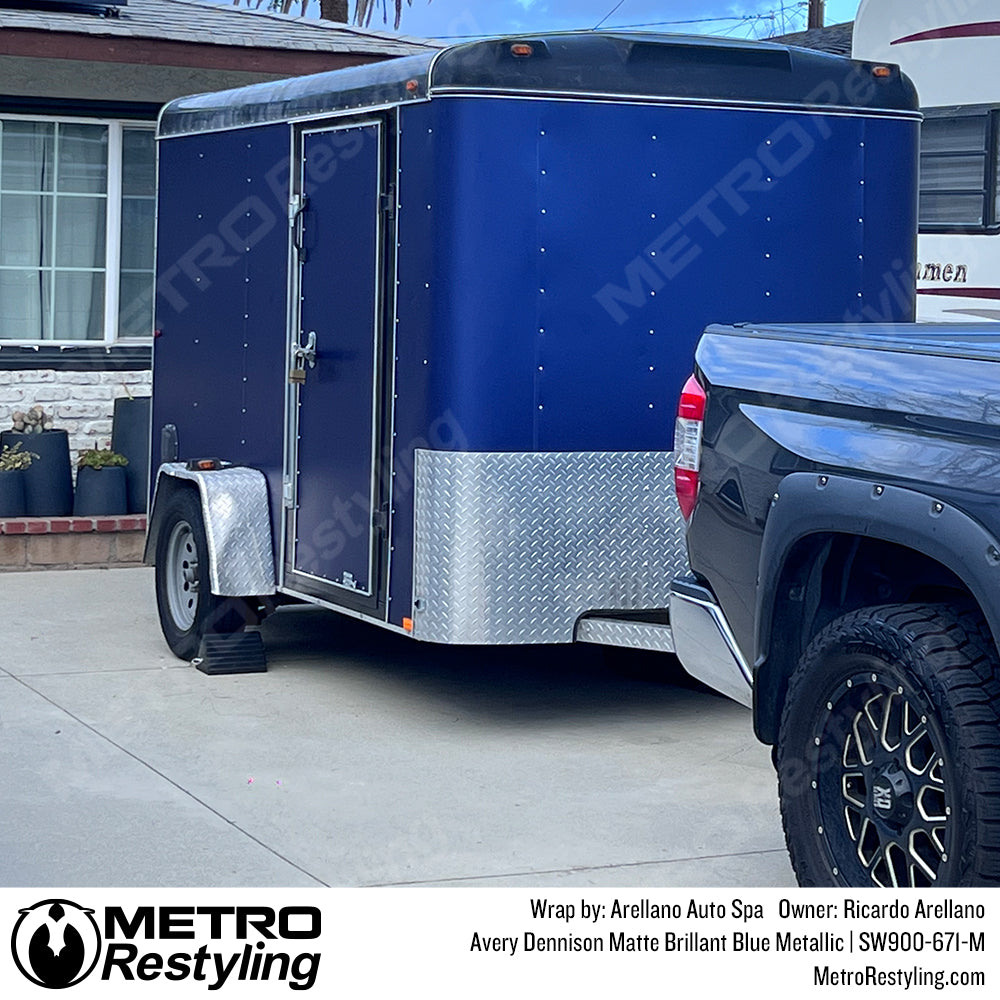 matte brilliant blue wrap