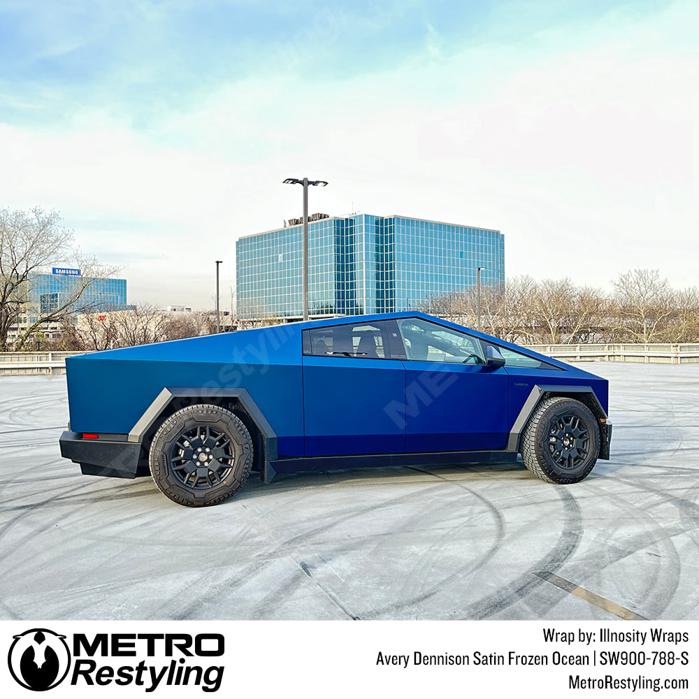 satin frozen ocean wrap