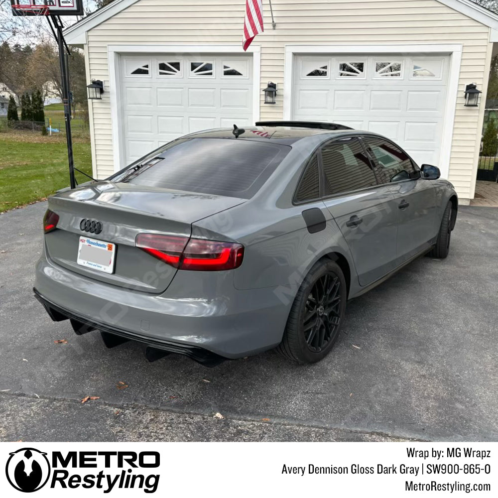 Audi Dark gray vinyl wrap