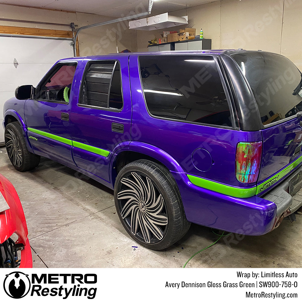 Gloss Green GMC Stripe Wrap