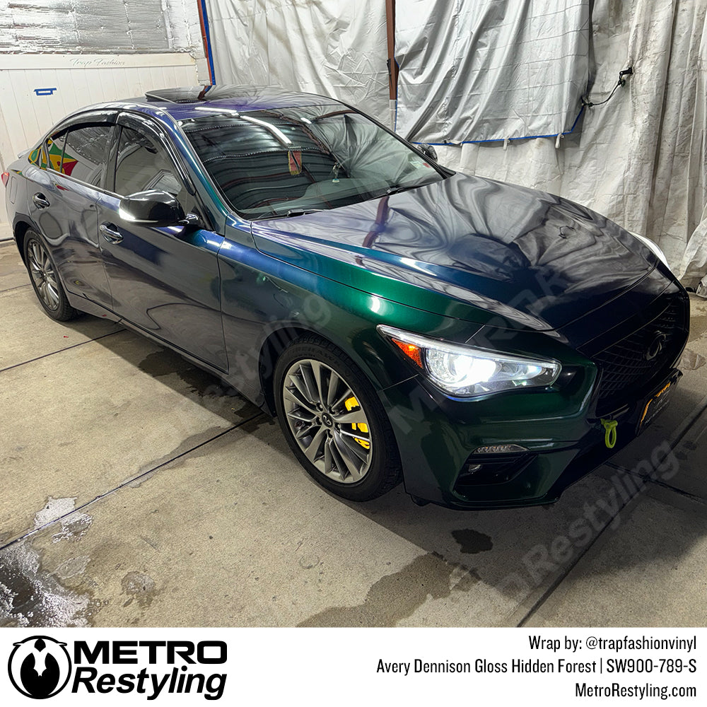 green infiniti vinyl wrap