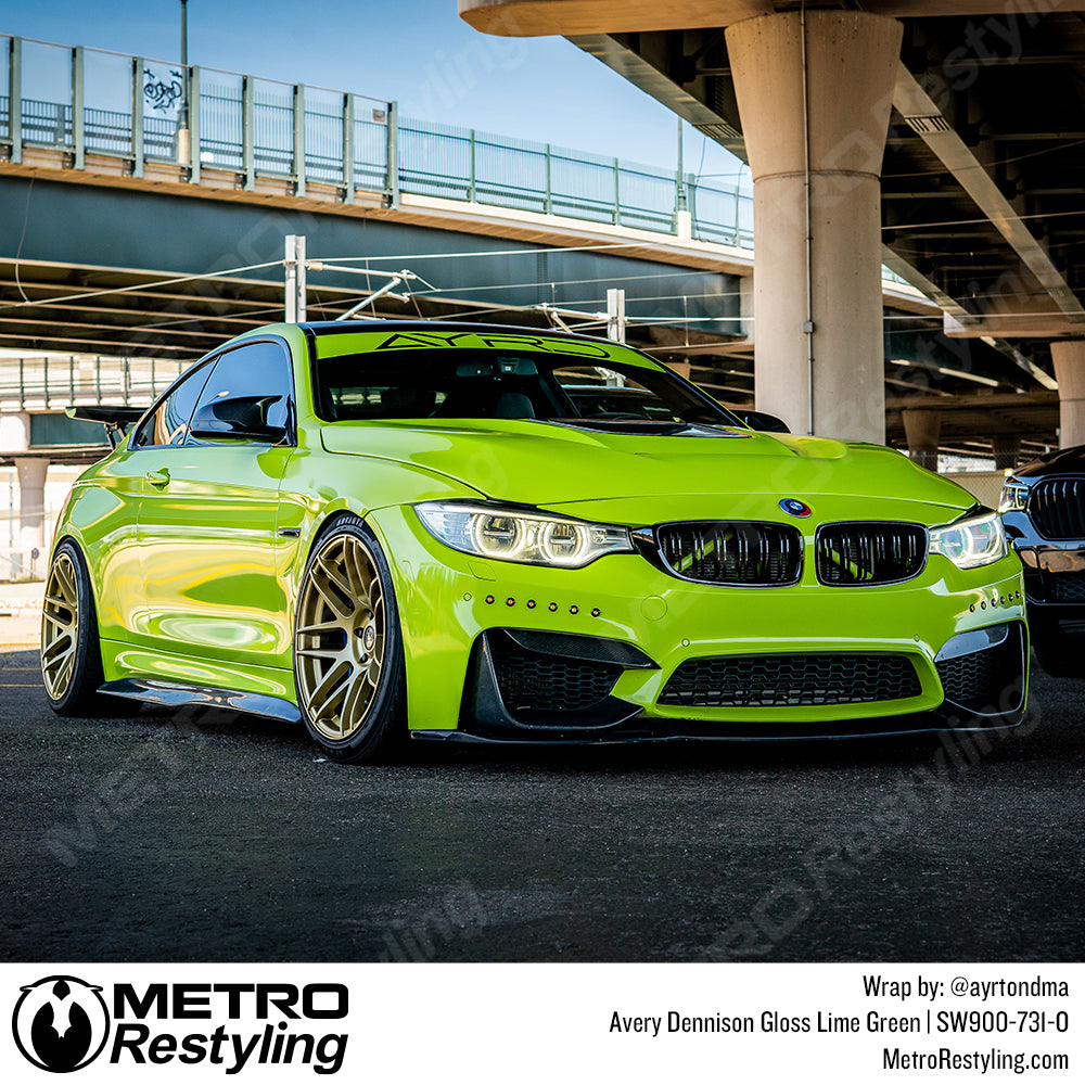 Green BMW Wrap