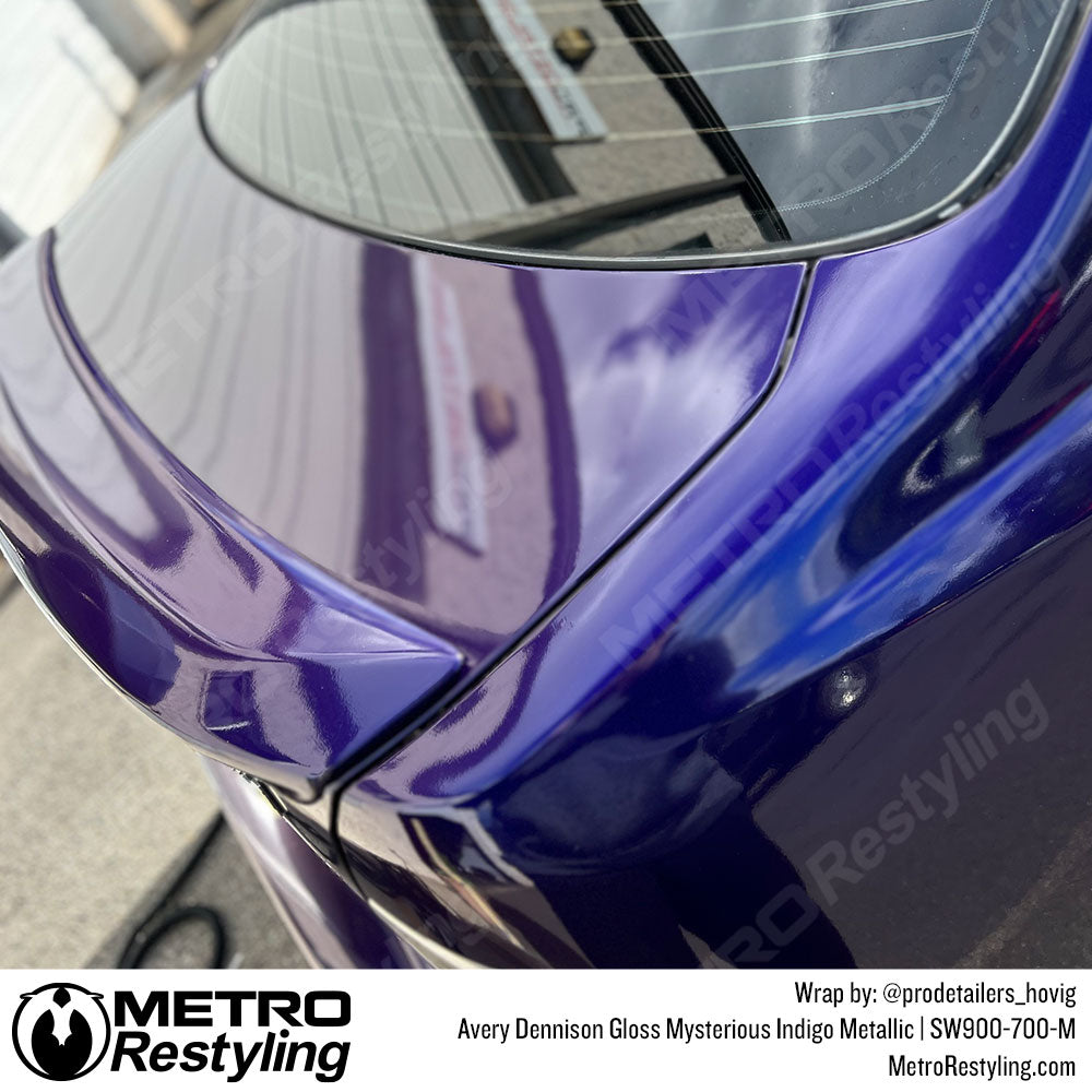 Vinyl Wrapped Gloss Mysterious Indigo Metallic Lexus
