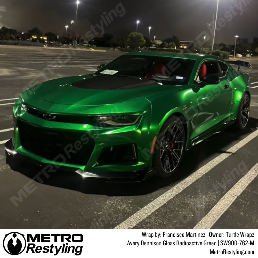 green camaro wrap