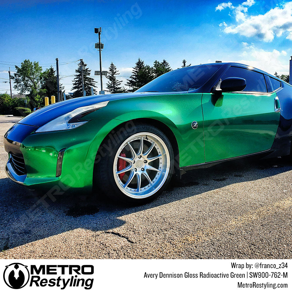 Gloss Radioactive Green Vinyl Wrap