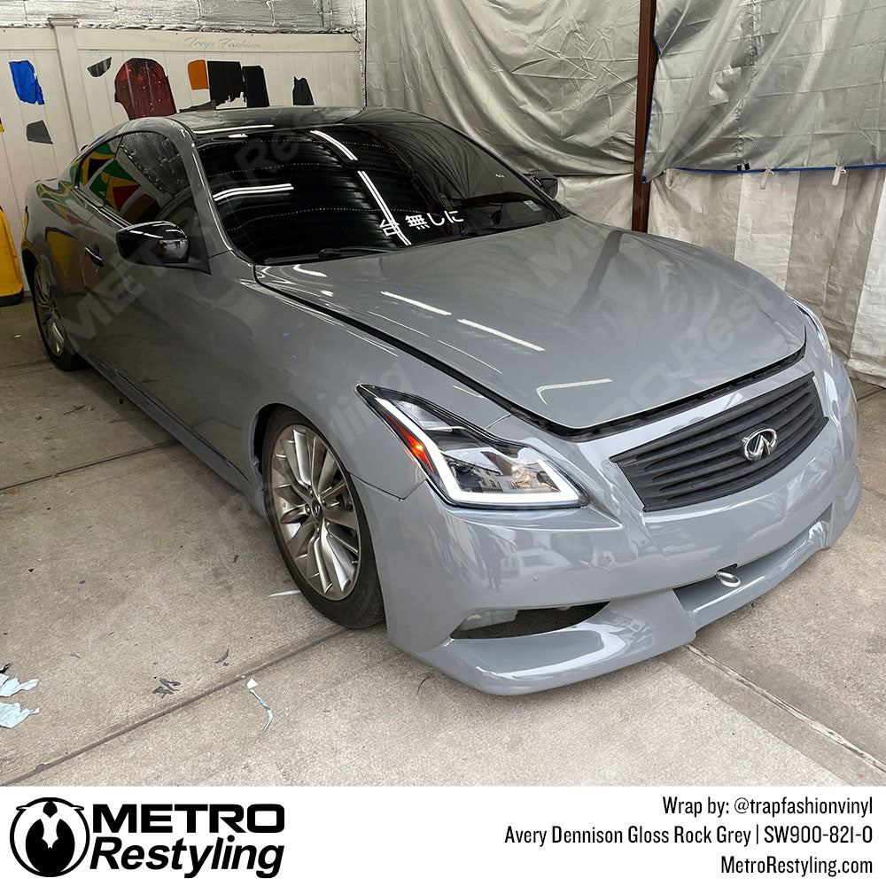 Vinyl Wrapped Infiniti Gloss Grey
