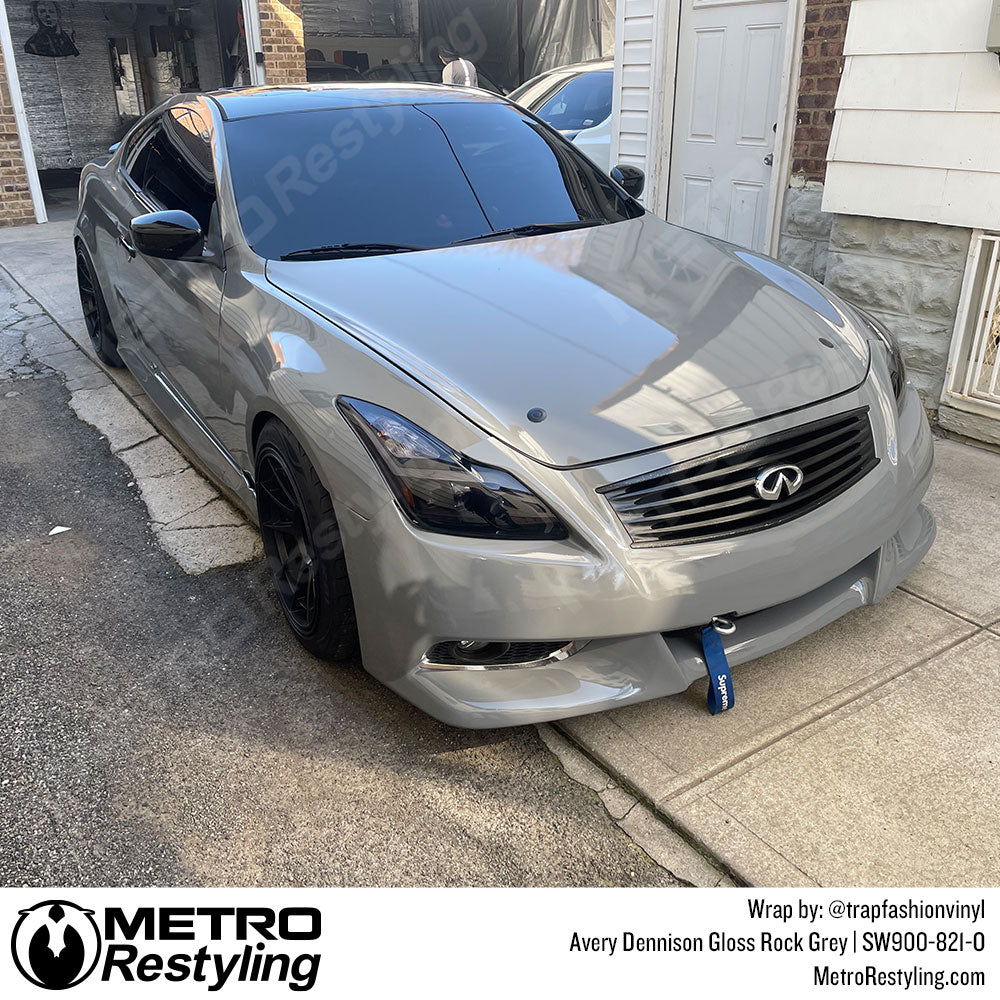 Vinyl Wrapped Infiniti Gloss Rock Gray