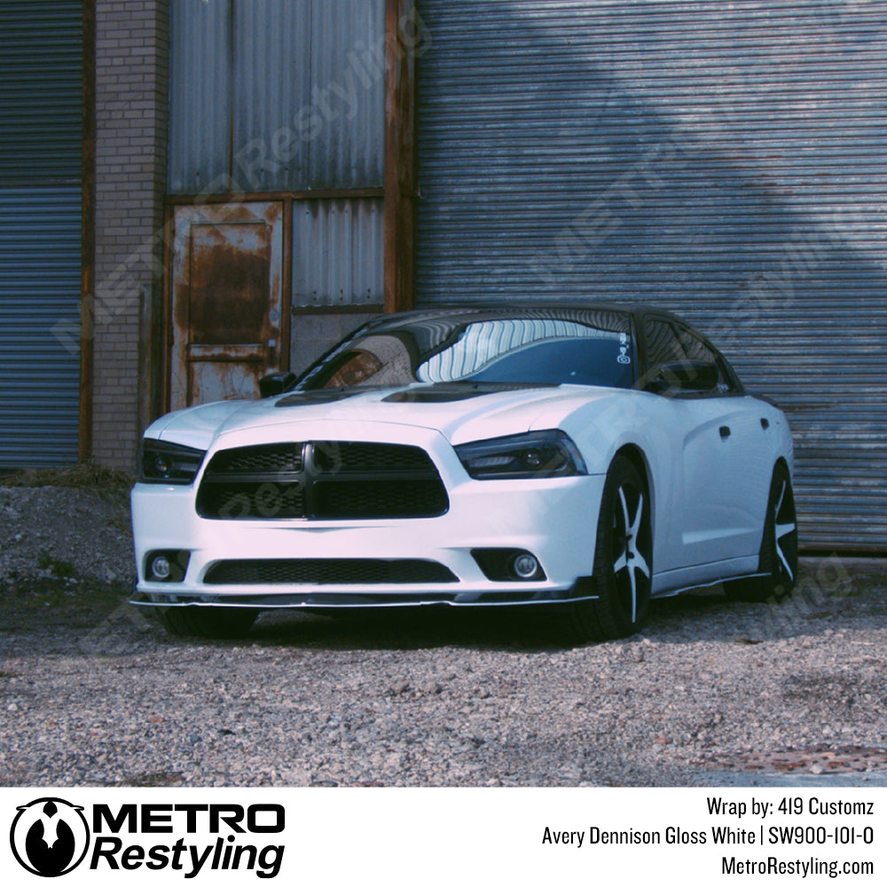 gloss white charger wrap