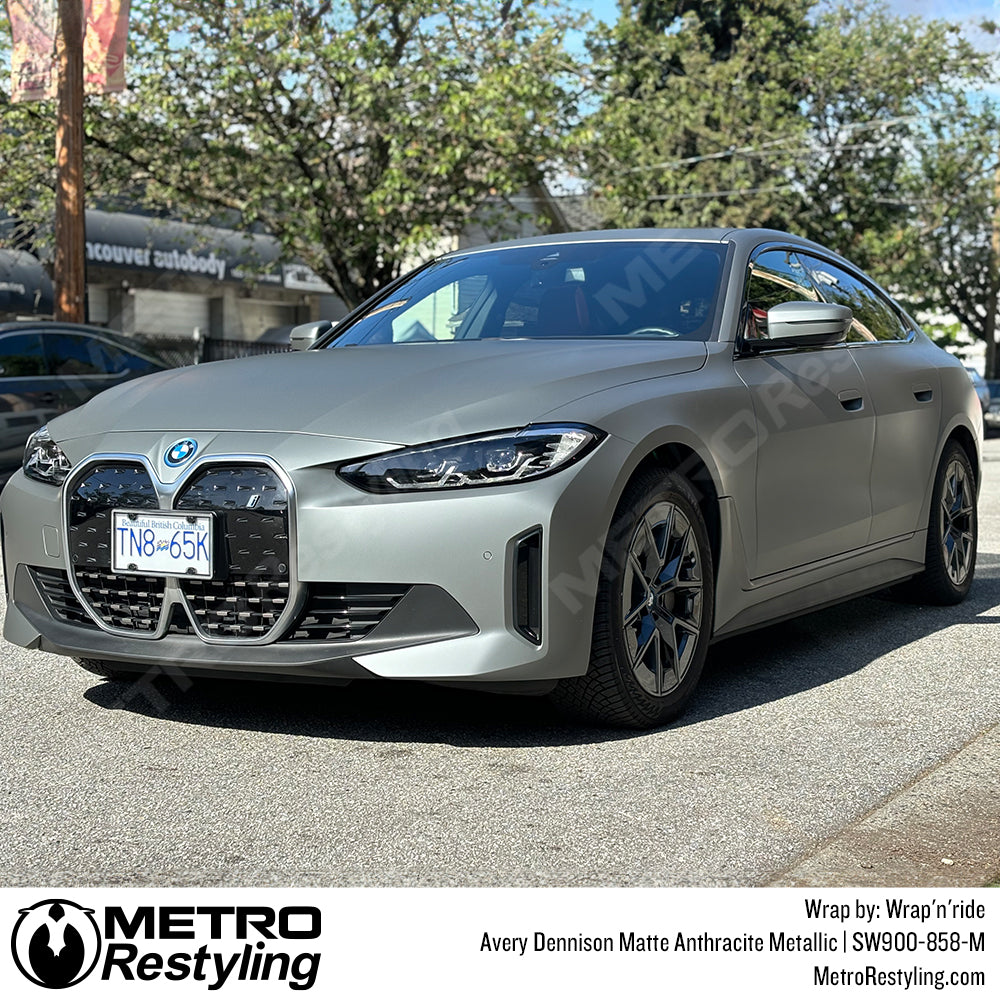 matte gray bmw wrap