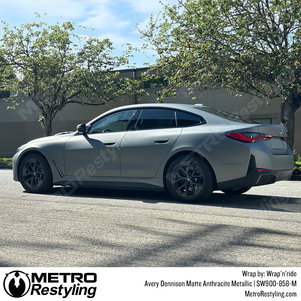 bmw gray metallic wrap