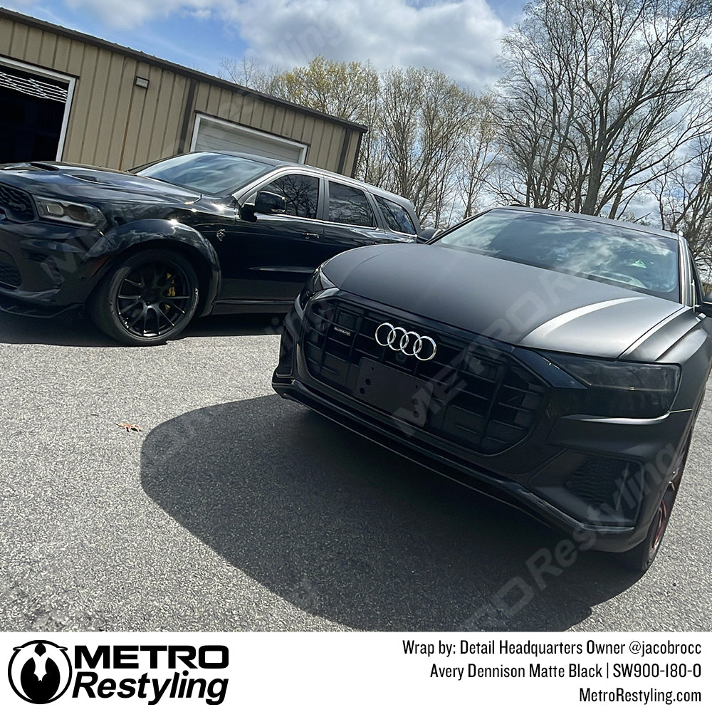 black audi wrap